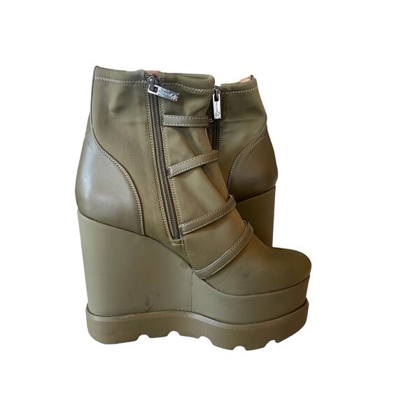 Jessica Simpson Chaela Bootie in Uniform Green Women’s Size 10 Platform Boots - Picture 4 of 10